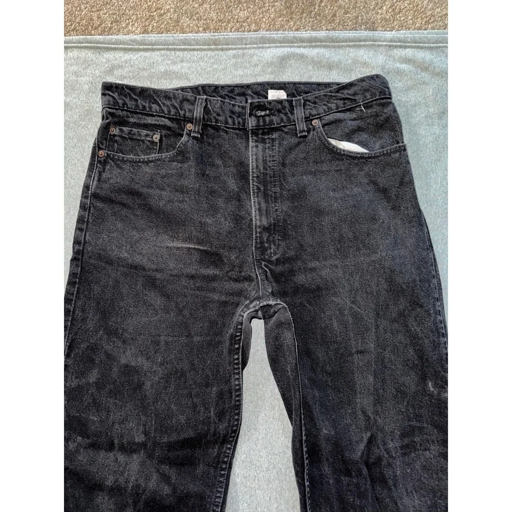 VTG Levis 550 Jeans Mens Black Relaxed Fit Tapered‎ Leg Denim Pants Sz 38